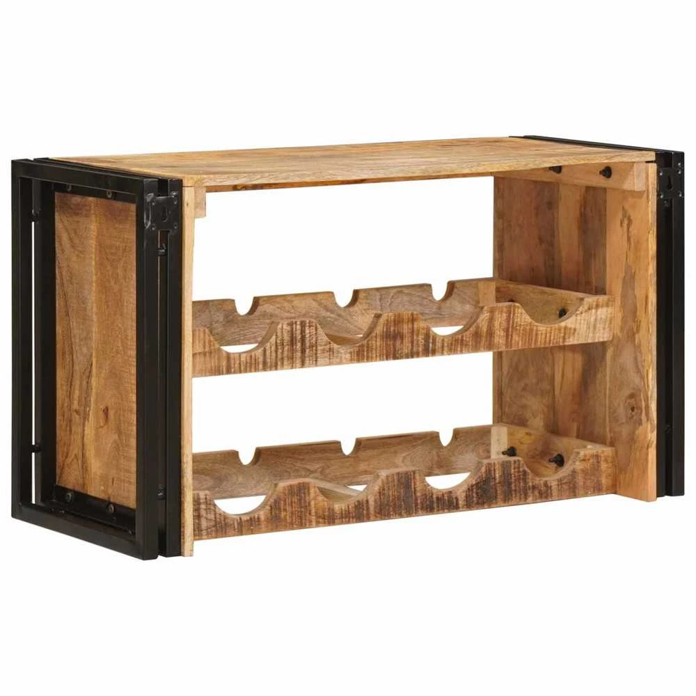 Vyno stovas Ruda 80 x 45 x 33 cm Kietas Rupus Mangų Medis