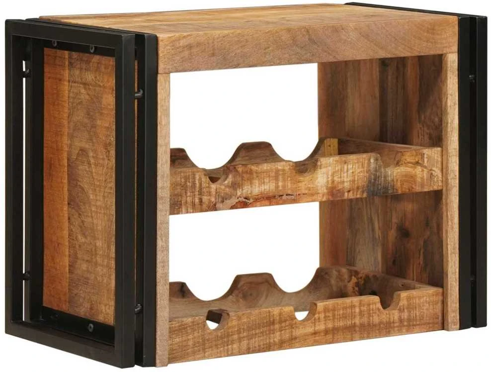 Vyno stovas Ruda 60 x 45 x 33 cm Kietas Rupus Mangų Medis
