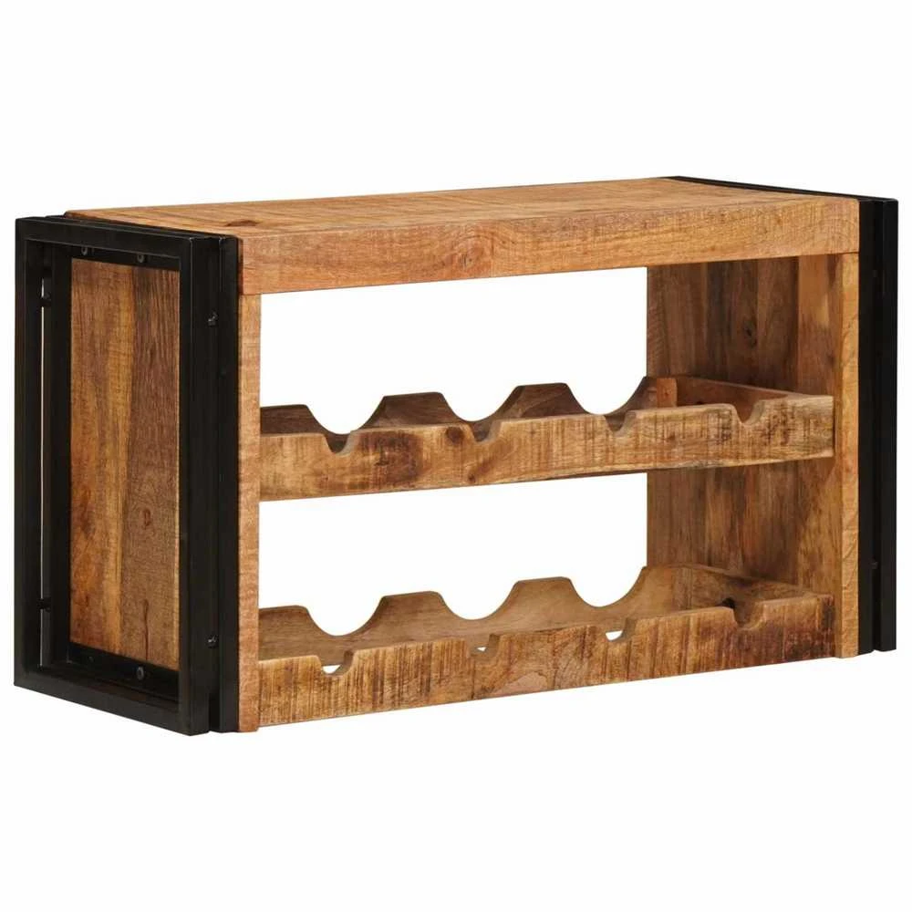 Vyno stovas Ruda 80 x 45 x 33 cm Kietas Rupus Mangų Medis