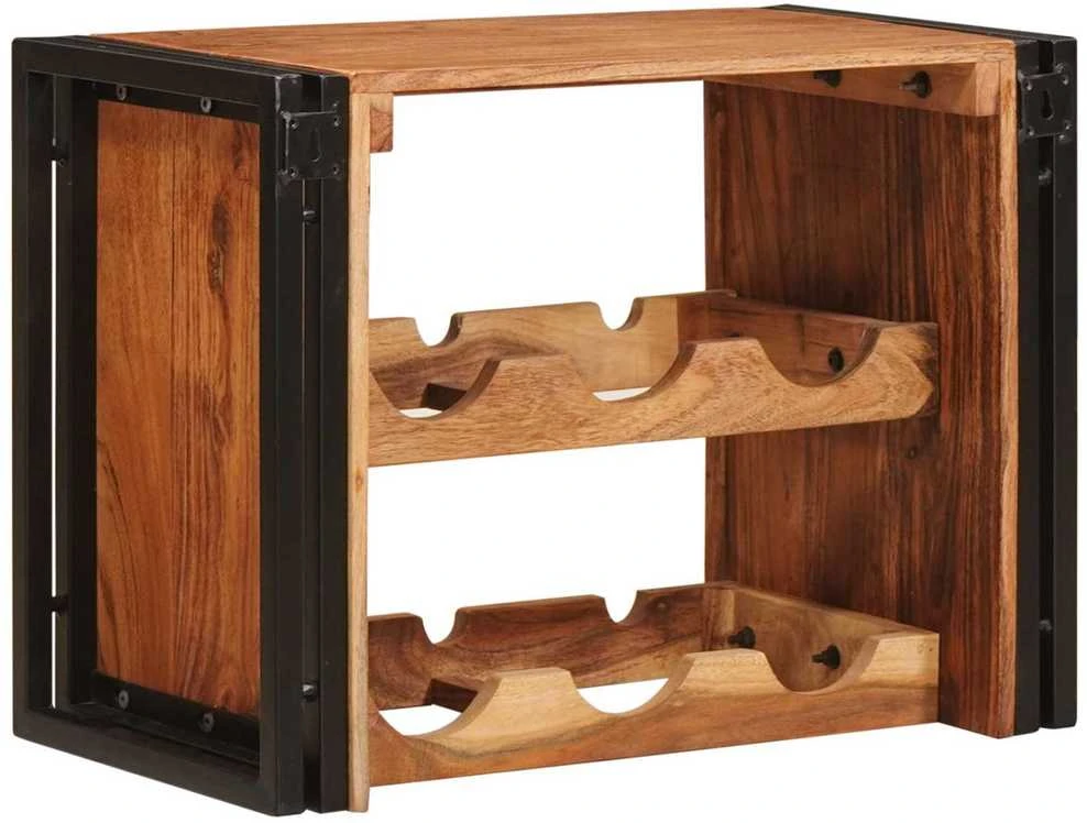 Vyno stovas Ruda 60 x 45 x 33 cm Kietos akacijos mediena