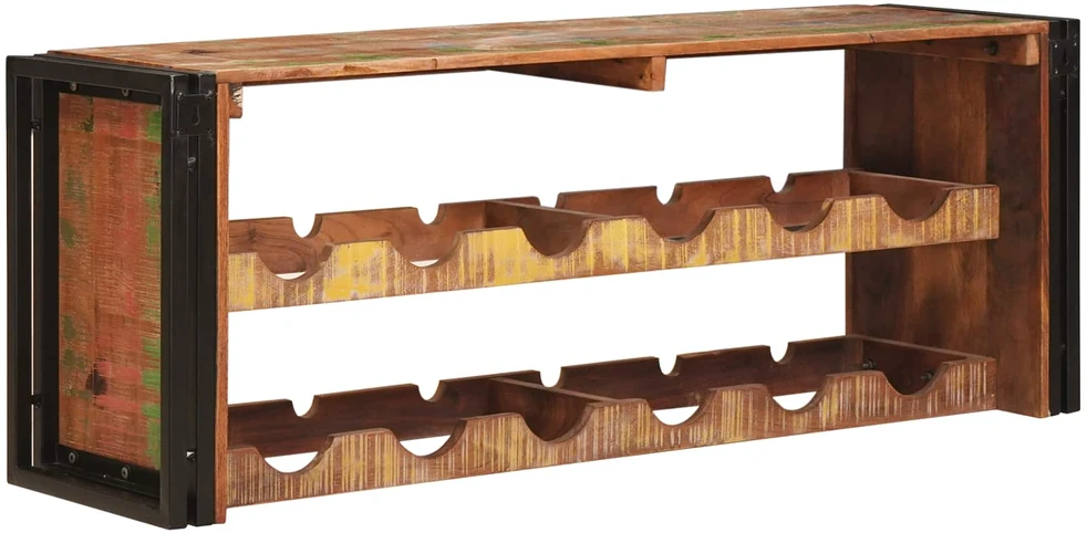 Vyno stovas Ruda 120 x 45 x 33 cm Kieta atnaujinta mediena