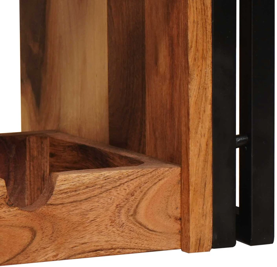 Vyno stovas Ruda 120 x 45 x 33 cm Kietos akacijos mediena