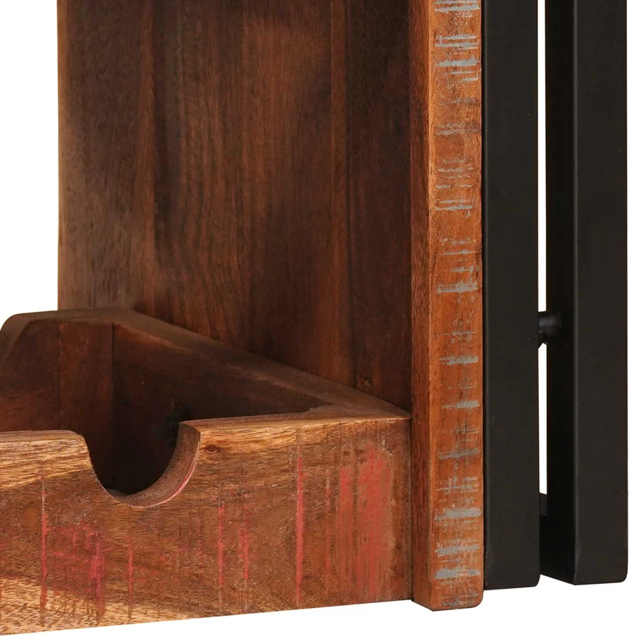 Vyno stovas Ruda 60 x 45 x 33 cm Kieta atnaujinta mediena