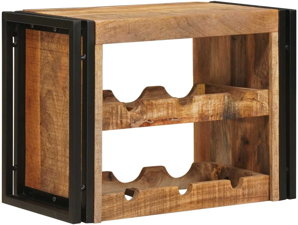 Vyno stovas Ruda 60 x 45 x 33 cm Kietas Rupus Mangų Medis