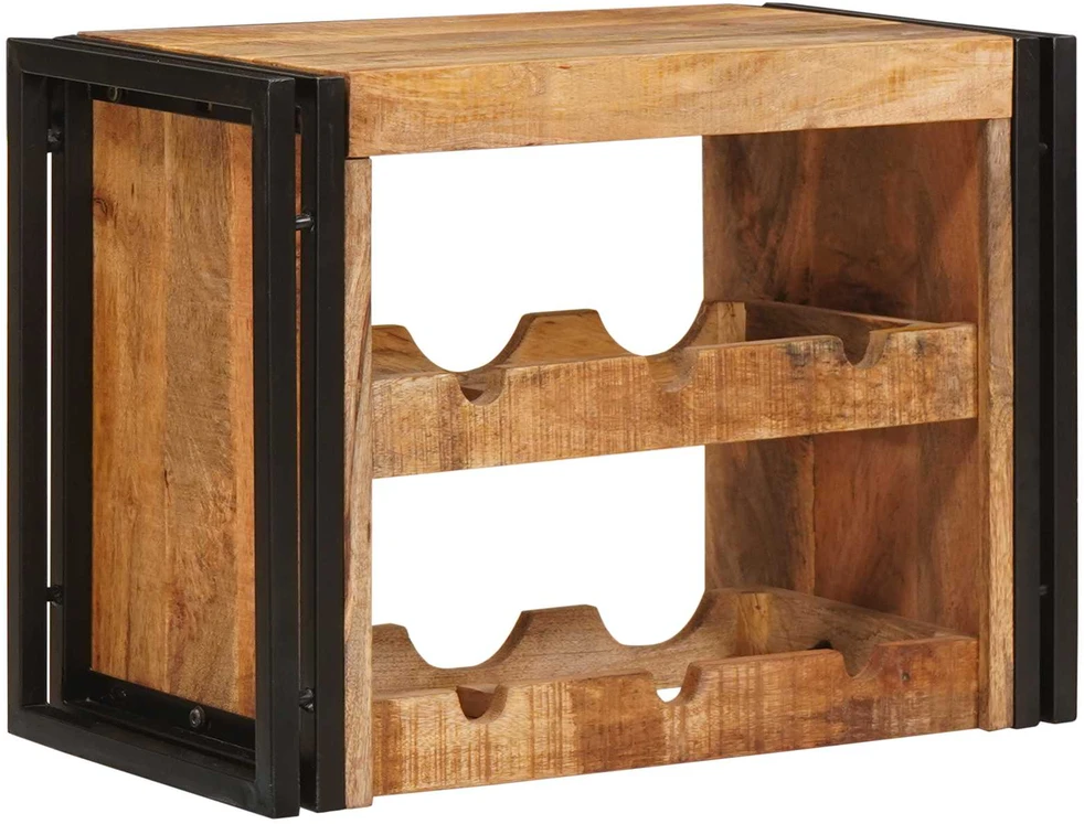 Vyno stovas Ruda 60 x 45 x 33 cm Kietas Rupus Mangų Medis