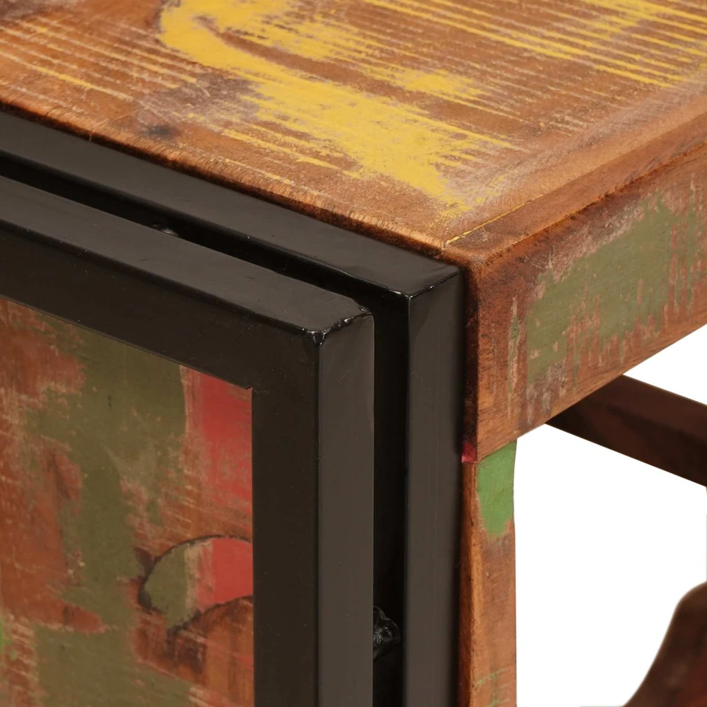 Vyno stovas Ruda 80 x 45 x 33 cm Kieta atnaujinta mediena