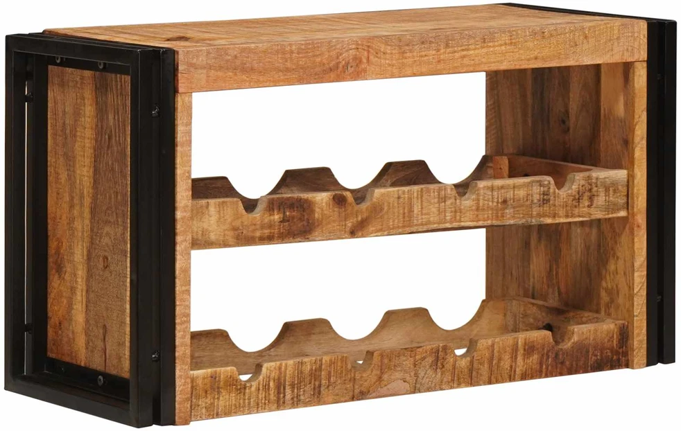 Vyno stovas Ruda 80 x 45 x 33 cm Kietas Rupus Mangų Medis