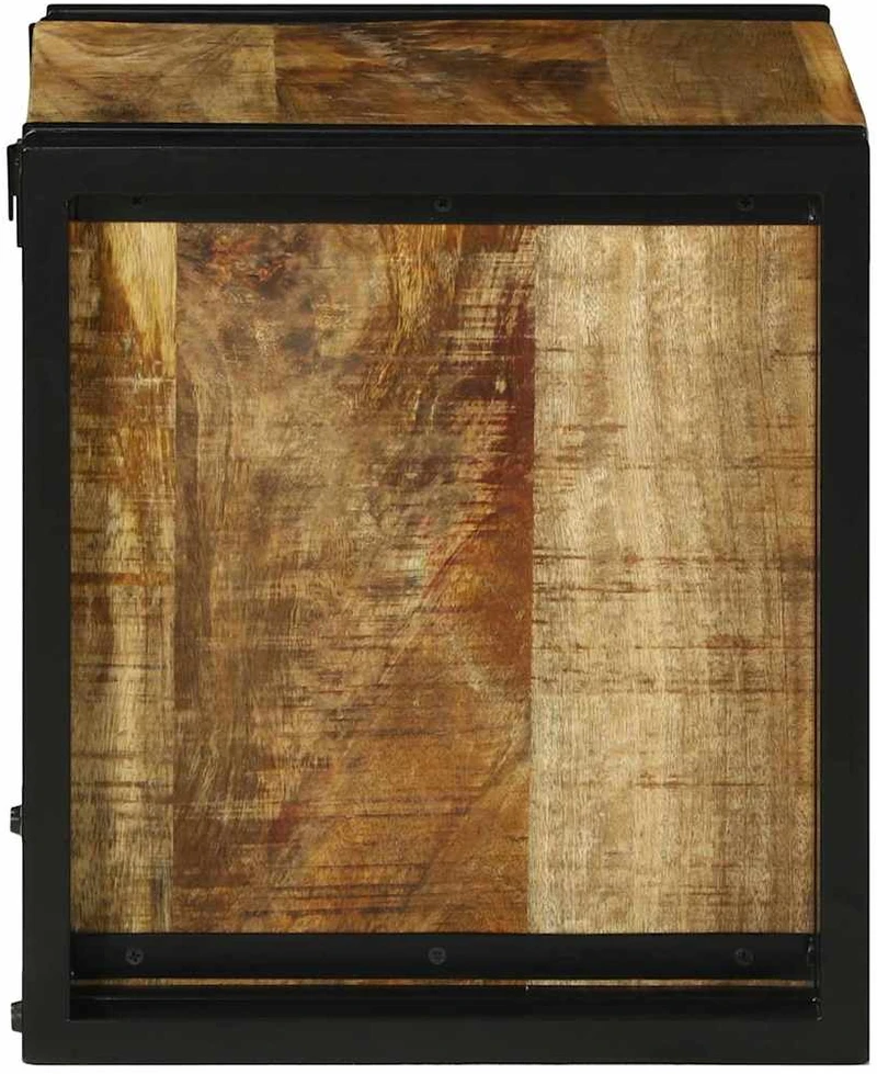 Vyno stovas Ruda ir juoda 35 x 35 x 39 cm Kietas mango medis