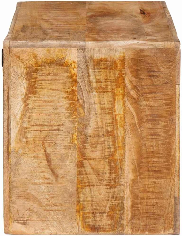 Vyno stovas su saugykla Ruda 44 x 30 x 35 cm Kietas mango medis