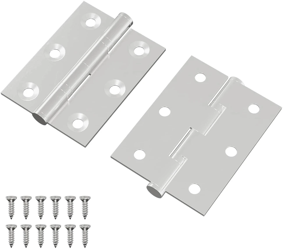 Vyrius 2 vnt. Sidabrinė 50 x 38 x 1,3 mm Plienas