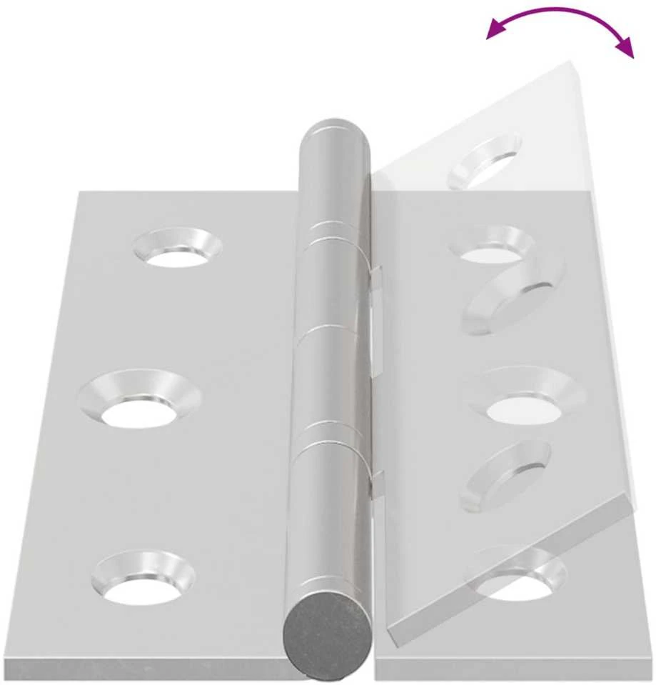 Vyrius Paprastas 12 vnt. Sidabrinė 58 x 35 x 1 mm Plienas