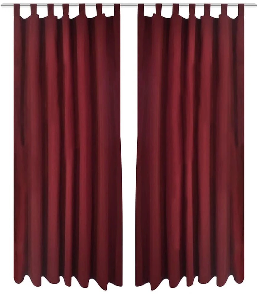 Vyšninės Spalvos Užuolaidos su Kilpomis 140 x 225 cm, 2 vnt.