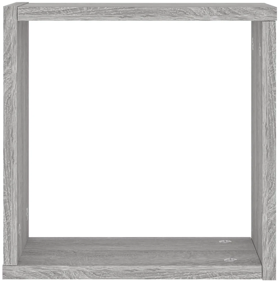 Wall Cube lentynos 2 vnt Pilka Sonoma 30x15x30 cm