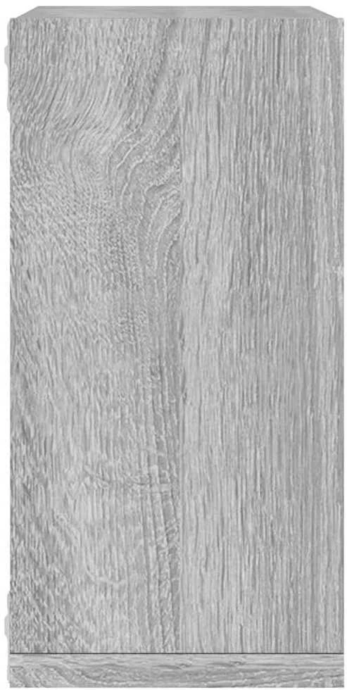 Wall Cube lentynos 6 vnt Pilka Sonoma 30x15x30 cm