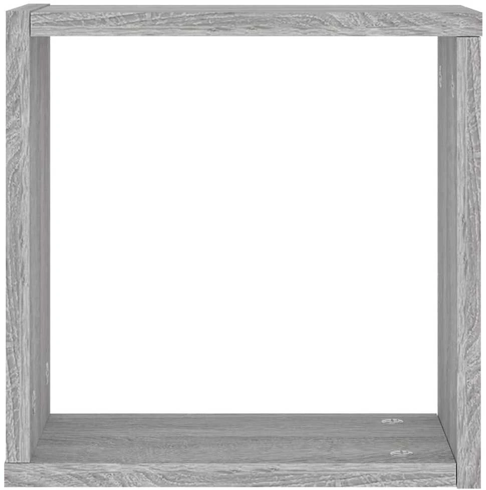 Wall Cube lentynos 6 vnt Pilka Sonoma 30x15x30 cm