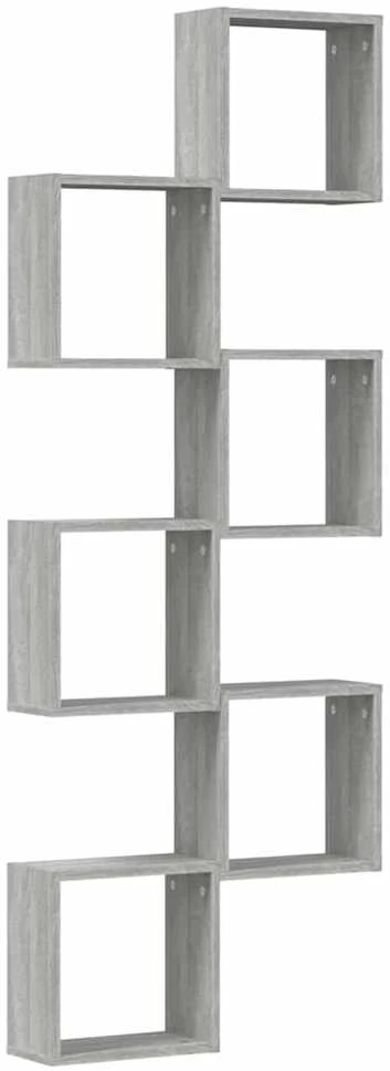 Wall Cube lentynos 6 vnt Pilka Sonoma 30x15x30 cm
