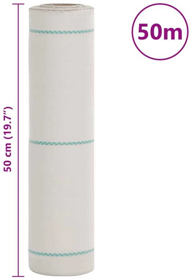 Weed Membrane Baltas 0,5x50 m PP