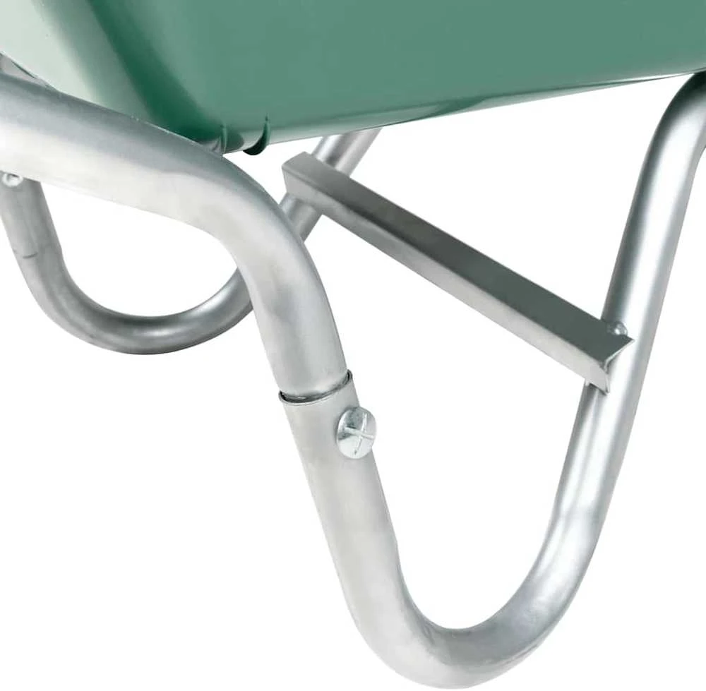 Wheelbarrow Žalias 90 L 150 kg Cinkuotas plienas ir plastikas