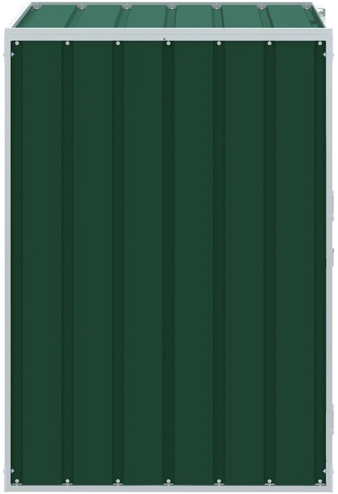 Wheelie Bin saugykla vienai šiukšliadėžei žaliai 72x81x115 cm