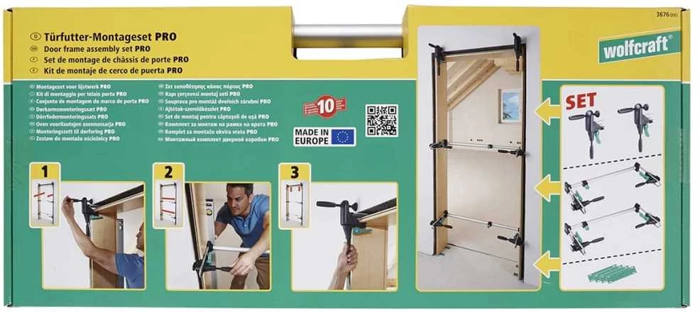 Wolfcraft Durų rėmo surinkimo įrankių rinkinys PRO, 3676000