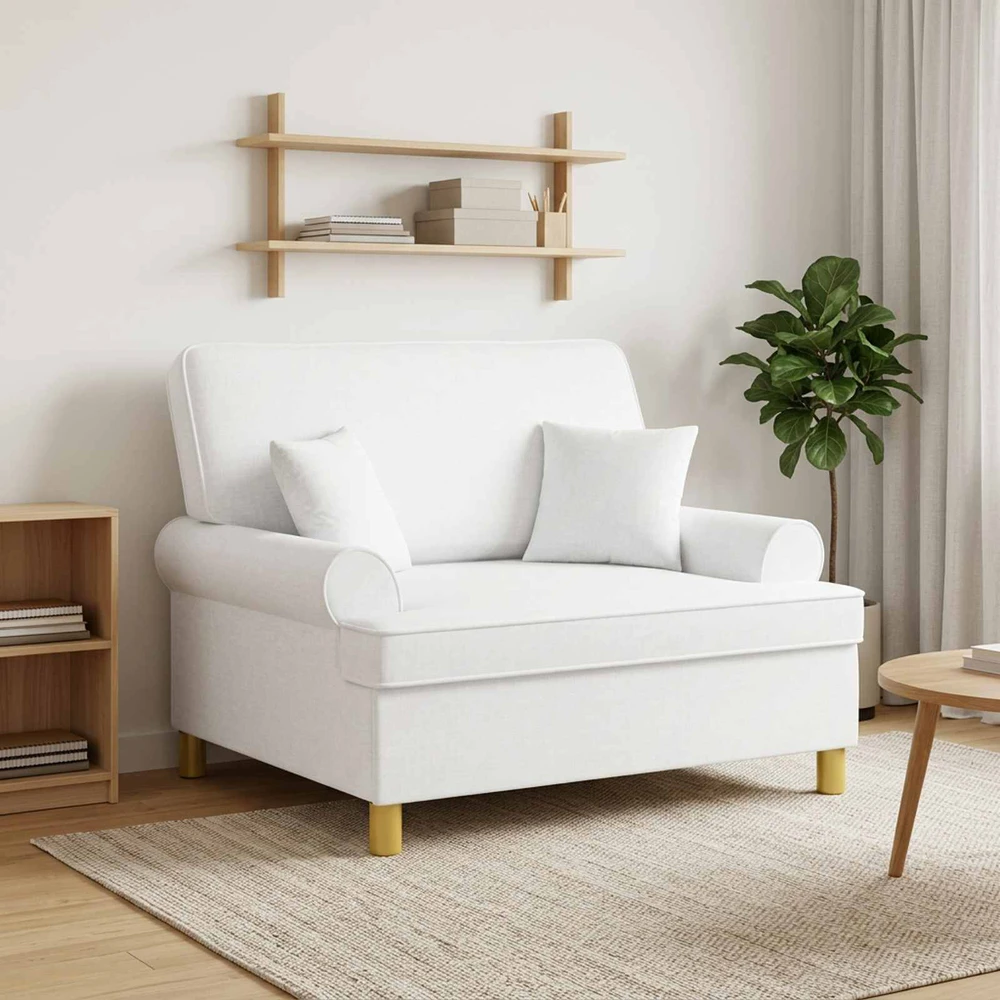 Fotelis XXL Armchair with Cushions Balta Audinys