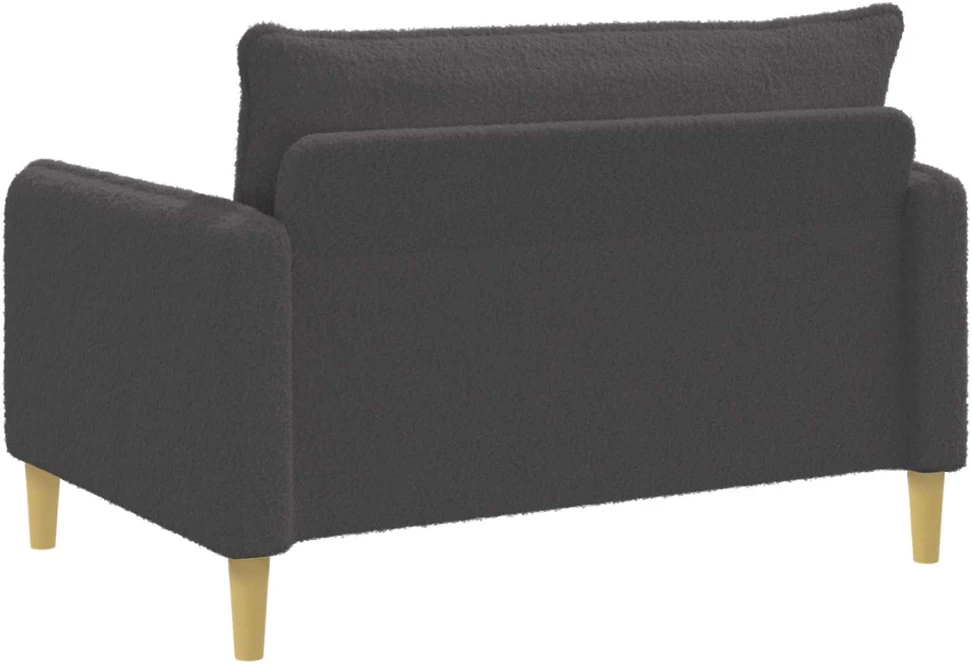 XXL fotelis Tamsiai pilka Bouclé
