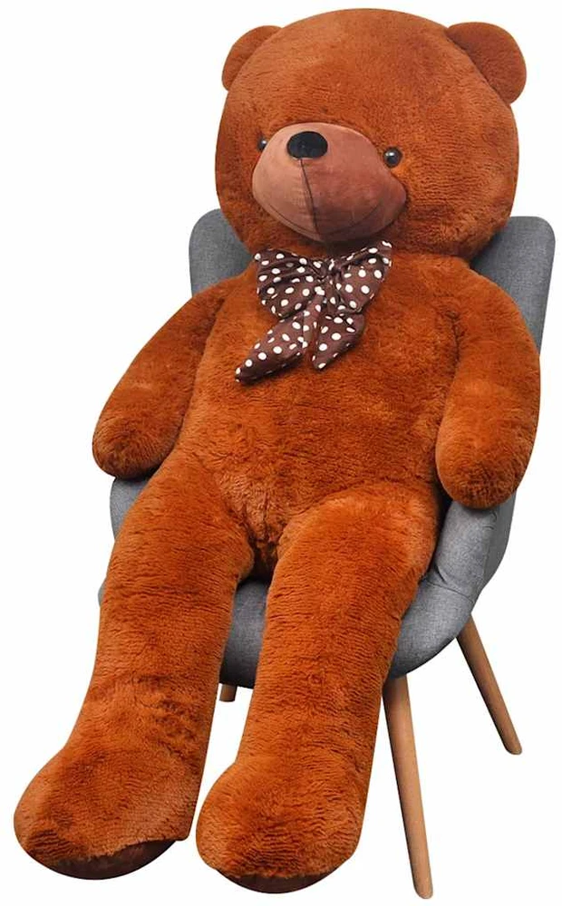 XXL Minkštas pliušinis žaislas meškiukas, rudas, 160cm