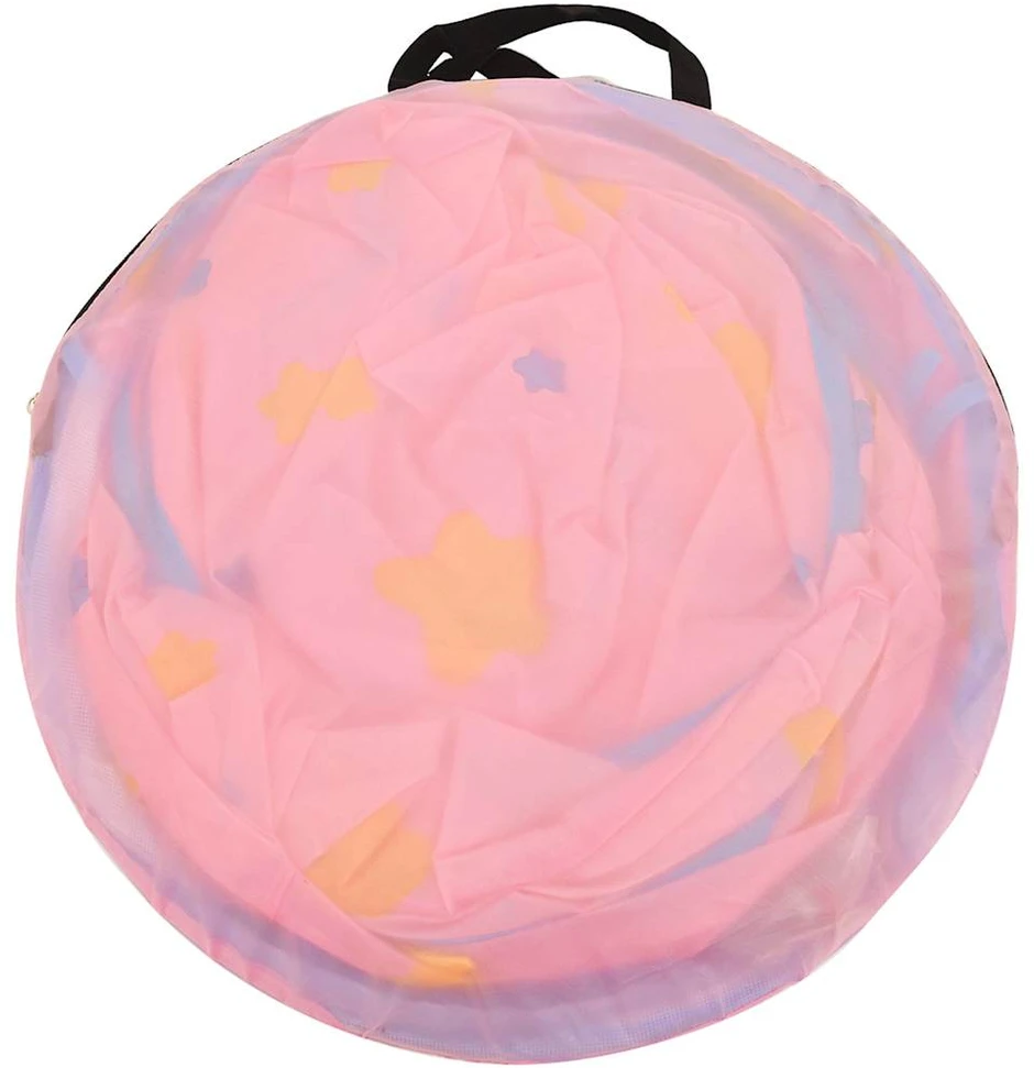Žaidimų palapinė su 250 kamuoliukų, rožinė, 301x120x128cm