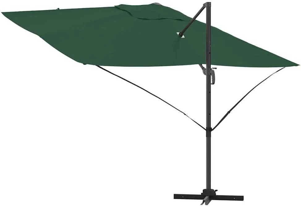 Skėtis nuo saulės 351 x 250 x 260 cm Poliesteris ir aliuminis