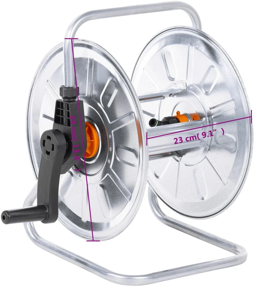 Žarnos ritė 50 m 1/2" žarnai, plienas, montuojama prie sienos