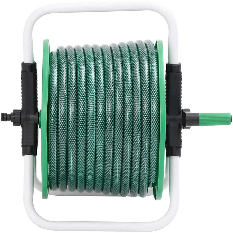 Žarnos ritė su tvirtinimo detalėmis, žalia, 0,75", 20m, PVC