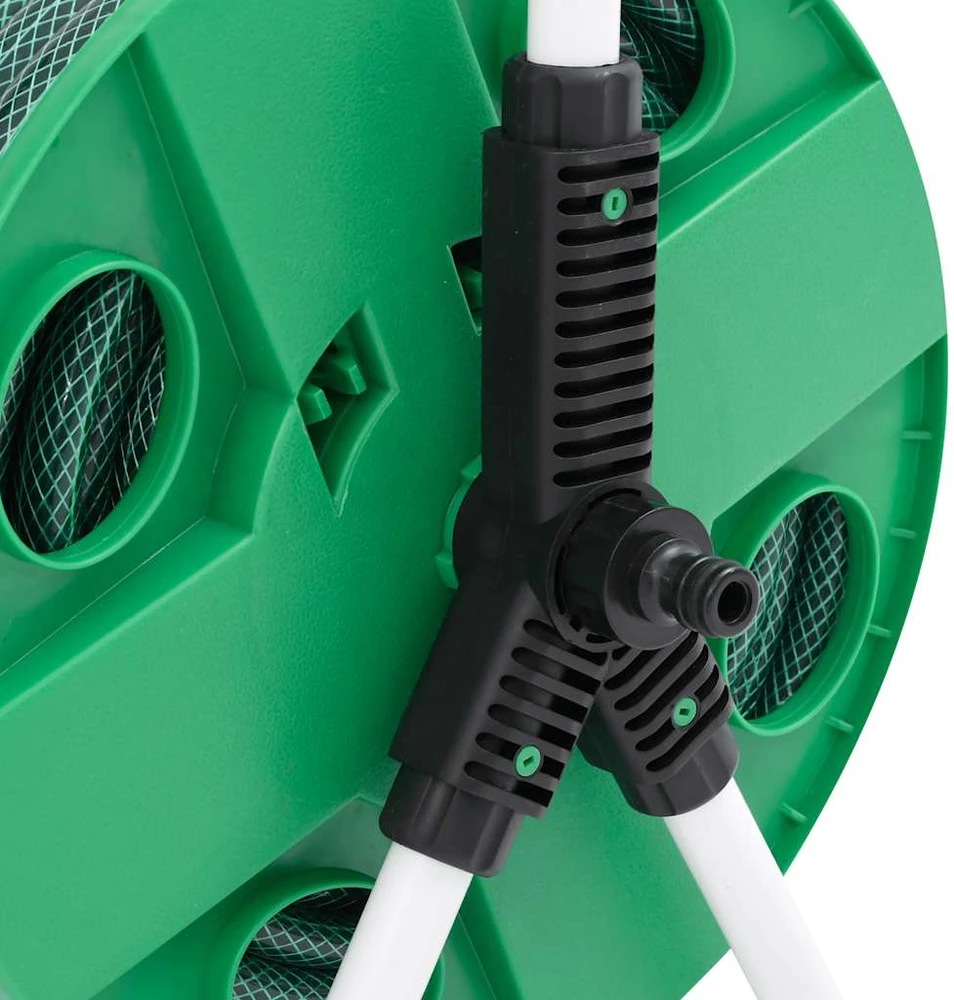 Žarnos ritė su tvirtinimo detalėmis, žalia, 0,5", 30m, PVC