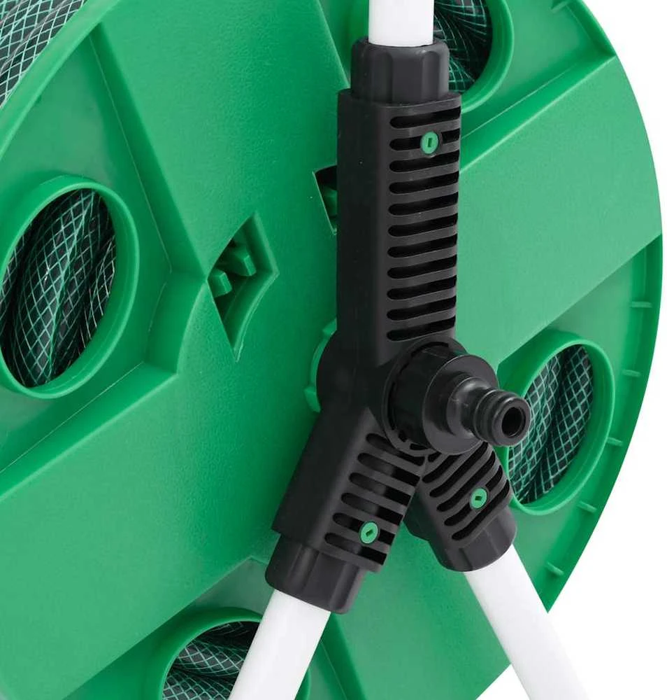 Žarnos ritė su tvirtinimo detalėmis, žalia, 0,5", 30m, PVC