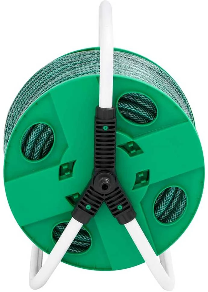 Žarnos ritė su tvirtinimo detalėmis, žalia, 0,5", 30m, PVC