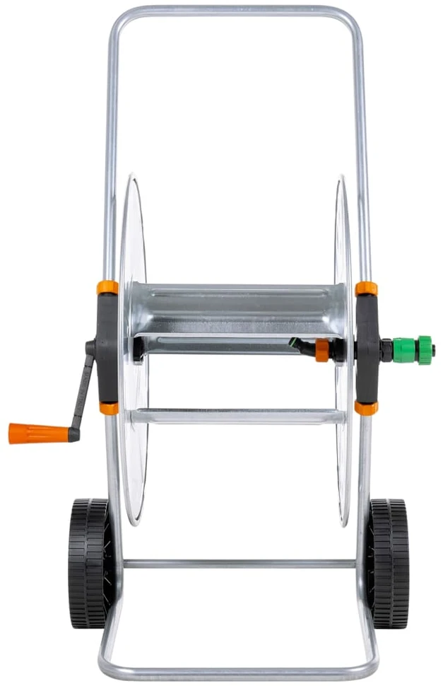 Žarnos ritės vežimėlis 110 m 1/2"/80 m 3/4" žarnai, plienas