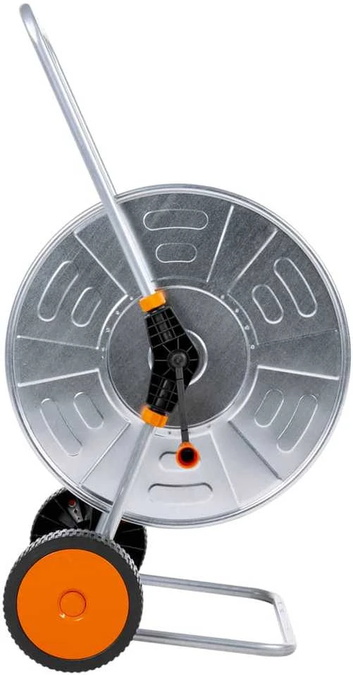 Žarnos ritės vežimėlis 110 m 1/2"/80 m 3/4" žarnai, plienas