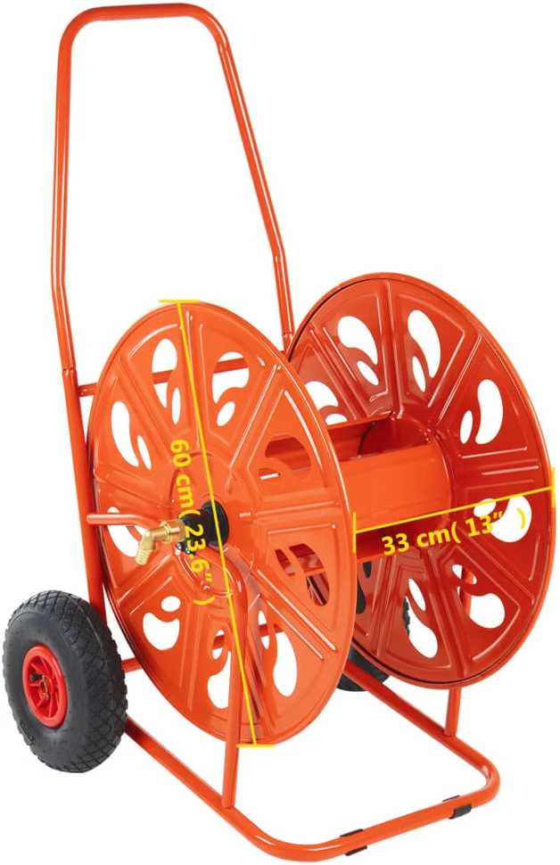 Žarnos ritės vežimėlis 140 m 3/4" žarnai, plienas