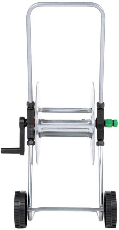 Žarnos ritės vežimėlis 50 m 1/2" arba 35 m 3/4" žarnai, plienas