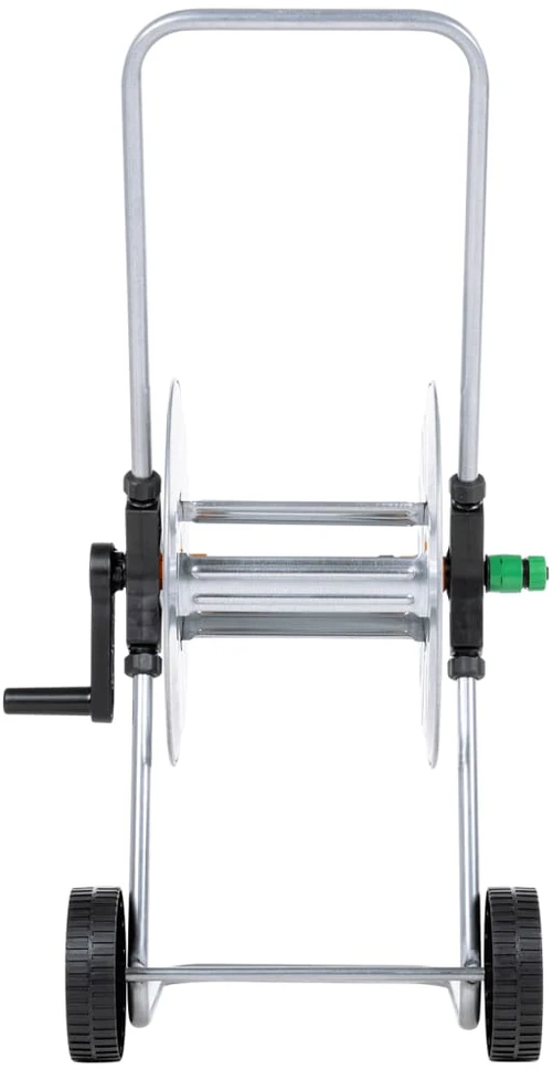 Žarnos ritės vežimėlis 50 m 1/2" arba 35 m 3/4" žarnai, plienas