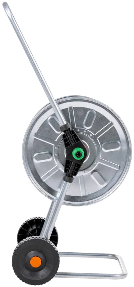 Žarnos ritės vežimėlis 50 m 1/2" arba 35 m 3/4" žarnai, plienas
