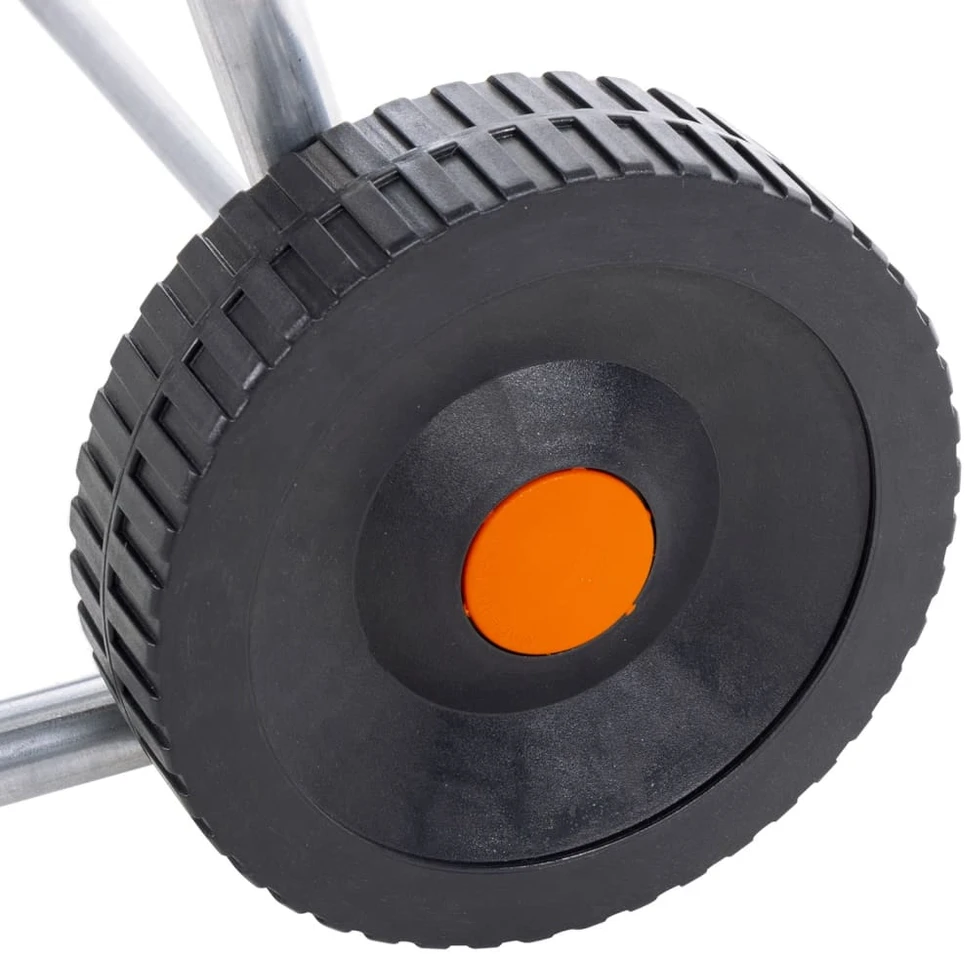 Žarnos ritės vežimėlis 80 m 1/2" arba 50 m 3/4" žarnai, plienas