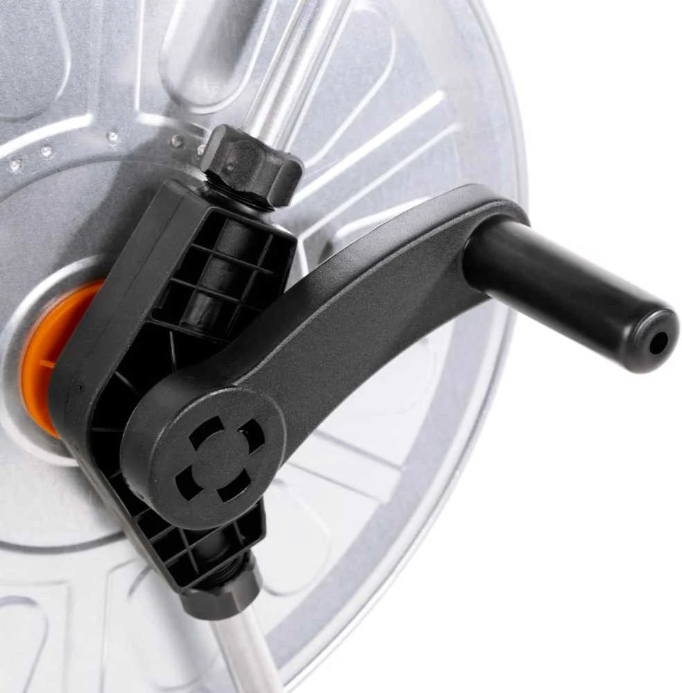 Žarnos ritės vežimėlis 80 m 1/2" arba 50 m 3/4" žarnai, plienas