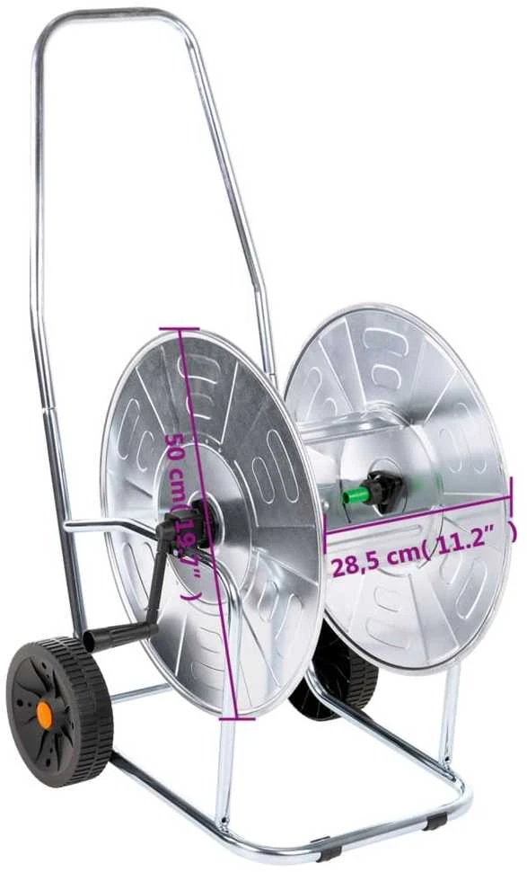 Žarnos ritės vežimėlis 80 m 3/4" žarnai, plienas