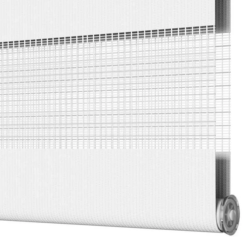 Zebra žaliuzės balta 40x100 cm audinio plotis 35,9 cm