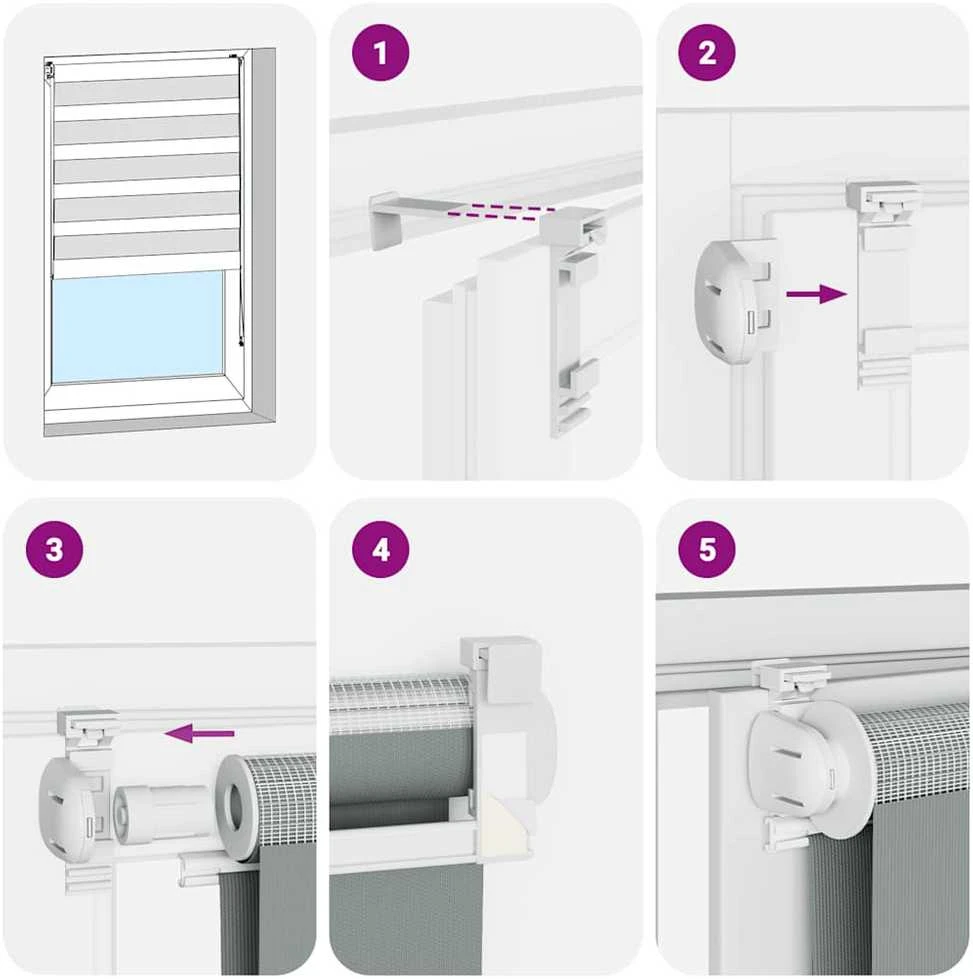zebrinės žaliuzės 100x230 cm audinio plotis 95,9 cm poliesteris