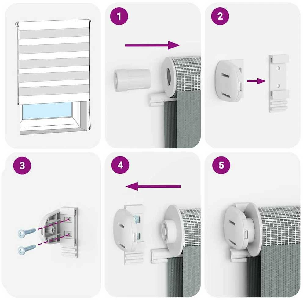 zebrinės žaliuzės 130x150 cm audinio plotis 125,9cm poliesteris