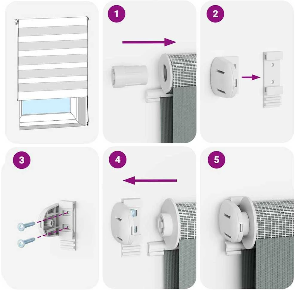 zebrinės žaliuzės 60x200 cm audinio plotis 55,9 cm poliesteris