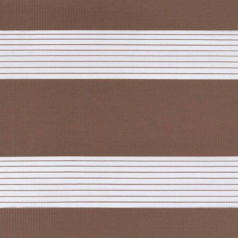 Zebrinės žaliuzės, rudos, 100x230 cm, audinys, plotis 95,9 cm, poliesteris