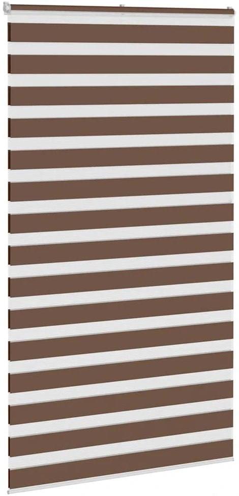 Zebrinės žaliuzės, rudos, 120x200 cm, audinys, plotis 115,9 cm, poliesteris