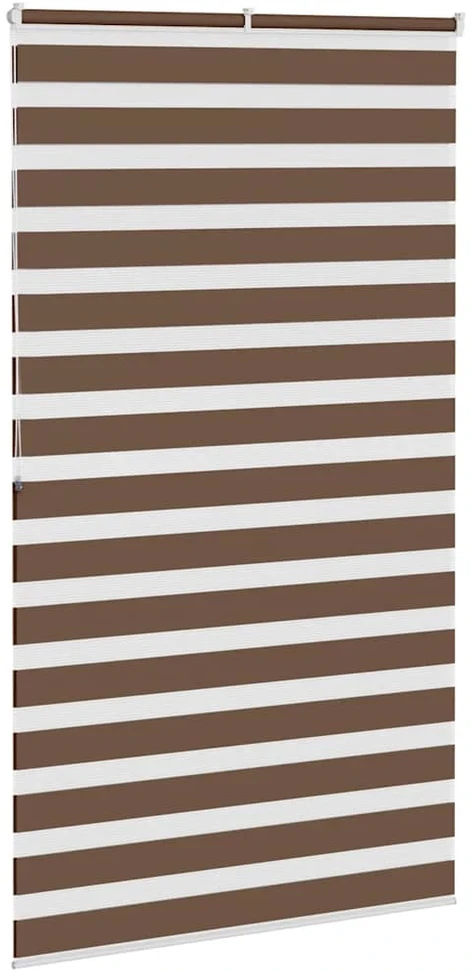 Zebrinės žaliuzės, rudos, 120x200 cm, audinys, plotis 115,9 cm, poliesteris